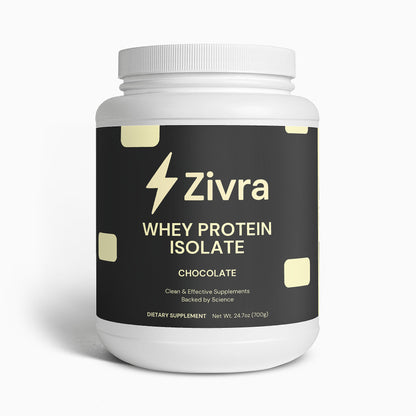 Zivra Chocolate Whey Isolate Protein Powder Main Render