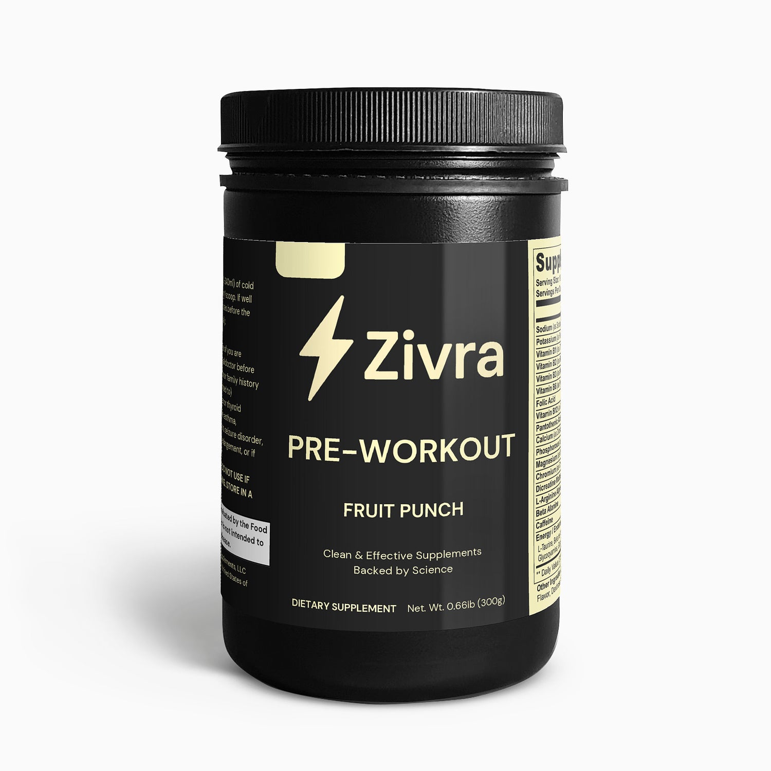 Zivra Pre-Workout Fruit Punch Main Render